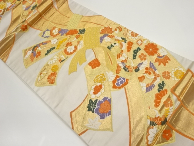 JAPANESE FUKURO OBI / WOVEN NOSHI PATTERN